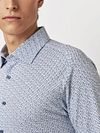 Desoto Hemd Print Lichtblauw Model / Detail