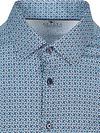 Desoto Short Sleeve Overhemd Print Aqua Blauw Product / Detail