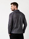 Desoto Overshirt Denim Spark Navy Model / Achterkant