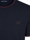 Fred Perry Twin Tipped T-shirt Navy 75C