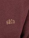 Supply & Co Sweat Polocollar Zip Aarav Bordeaux