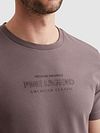 T-shirt PME Legend z logo Moonscape w kolorze fioletowym Model / Detail
