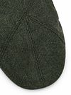 Suitable Flat Cap Wool Twill Donkergroen