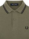 Fred Perry Polo Tipped M3600 Grön Z50 Product / Detail
