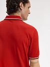 Fred Perry Polo Twin Tipped M3600 Röd 74A Model / Achterkant