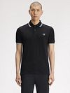 Fred Perry Polo Shirt Black 350 Model / Voorkant