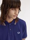 Fred Perry Polo Twin Tipped M3600 Dunkelblau 48A Model / Detail