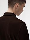 Koszulka polo Fred Perry z długim rękawem w kolorze brązowym 49A Model / Achterkant