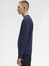 Fred Perry Trøje Logo Marineblå Model / Zijkant