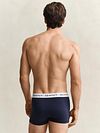 GANT Boxershorts Trunk 3-Pack Marinblå Vit Röd Model / Voorkant