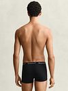 Gant Boxershorts Trunk 3-Pack Zwart Grijs Wit Model / Voorkant