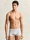 Gant Boxershorts Trunk 3-Pack Zwart Grijs Wit Model / Voorkant