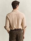 Gant Camicia Casual Flanella A Quadri Caramello Model / Voorkant