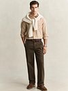 Gant Camicia Casual Flanella A Quadri Caramello Model / Voorkant