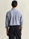 GANT Camisa Lino Algodón Blauw Model / Achterkant