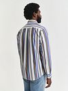 Gant Chemise Casual Rayé Multicolore Model / Achterkant