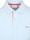 Gant Contrast Piqué Poloshirt Fresh Blauw Product / Detail