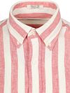 Gant Cotton Linen Camicia Righe Pink Product / Detail