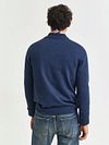 GANT Genser med V-hals Jeansblå Model / Achterkant