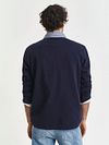 Gant Heavy Rugger Shield Polo Shirt Navy  Model / Achterkant