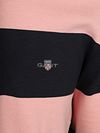 Gant Heavy Rugger Shield Polo Stribet Marineblå Rosa Product / Detail