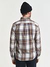 Koszula GANT flanelowa w kratę ecru Model / Achterkant