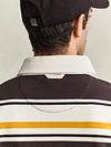 Gant Rugger Polo Multirighe Marrone/Giallo Model / Voorkant