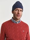 Gant maglione girocollo in lambswool a trecce Modern Rust Model / Detail