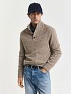 Gant Mocker Pullover Wool Blend Sand Model / Voorkant