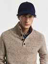 Gant Mocker Pullover Wool Blend Sand Model / Detail