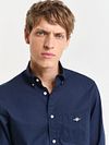 Gant Casual Overhemd Poplin Navy Model / Voorkant