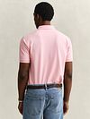 GANT Contrast Piqué Poloshirt Bubbelgum Rosa Model / Achterkant