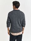 Gant Pullover Wool Blend Anthrazit Model / Achterkant