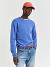 Gant Pullover Lambswool Mid Blue Model / Voorkant
