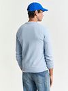 Gant Pullover V-Hals Lyseblå Model / Achterkant