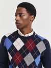 Gant Pullover Wool Blend Argyle Marine Model / Detail