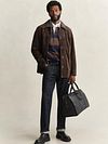 Gant Rugger Shield Polo Rayas Navy/Brown Model / Voorkant
