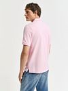 Gant Shield Piqué Poloshirt Lyserød Model / Achterkant
