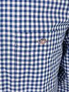 Gant Shirt Gingham Poplin College Blå Product / Detail