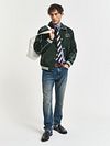 Gant Shirt Gingham Poplin College Blå Model / Voorkant