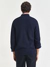 Gant Strickjacke Textur Marine Model / Achterkant