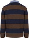 Gant Rugger Shield Chambray Polo Streep Navy Bruin