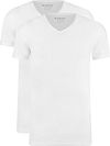 Garage T-Shirts Basiques Col-V Lot de 2 Bio Blanc commander en ligne | 0222 | Suitable Luxembourg