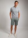 Suitable Stickad Half Zip Polo Dusty Grey Model / Voorkant