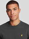 Lyle og Scott T-skjorte Ensfarget Grå Model / Detail