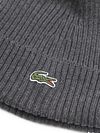 Lacoste Stickad Mössa i Ull Antracit Product / Detail