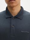 Marc O'Polo Longsleeve Heavy Poloshirt Peppercorn Grey