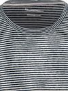 T-shirt Knowledge Cotton Apparel w granatowe paski Product / Detail