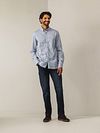 State Of Art Hemd Poplin Shell Blau Model / Voorkant