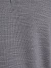 Profuomo Longsleeve Poloshirt Merinowolle Grau Product / Detail